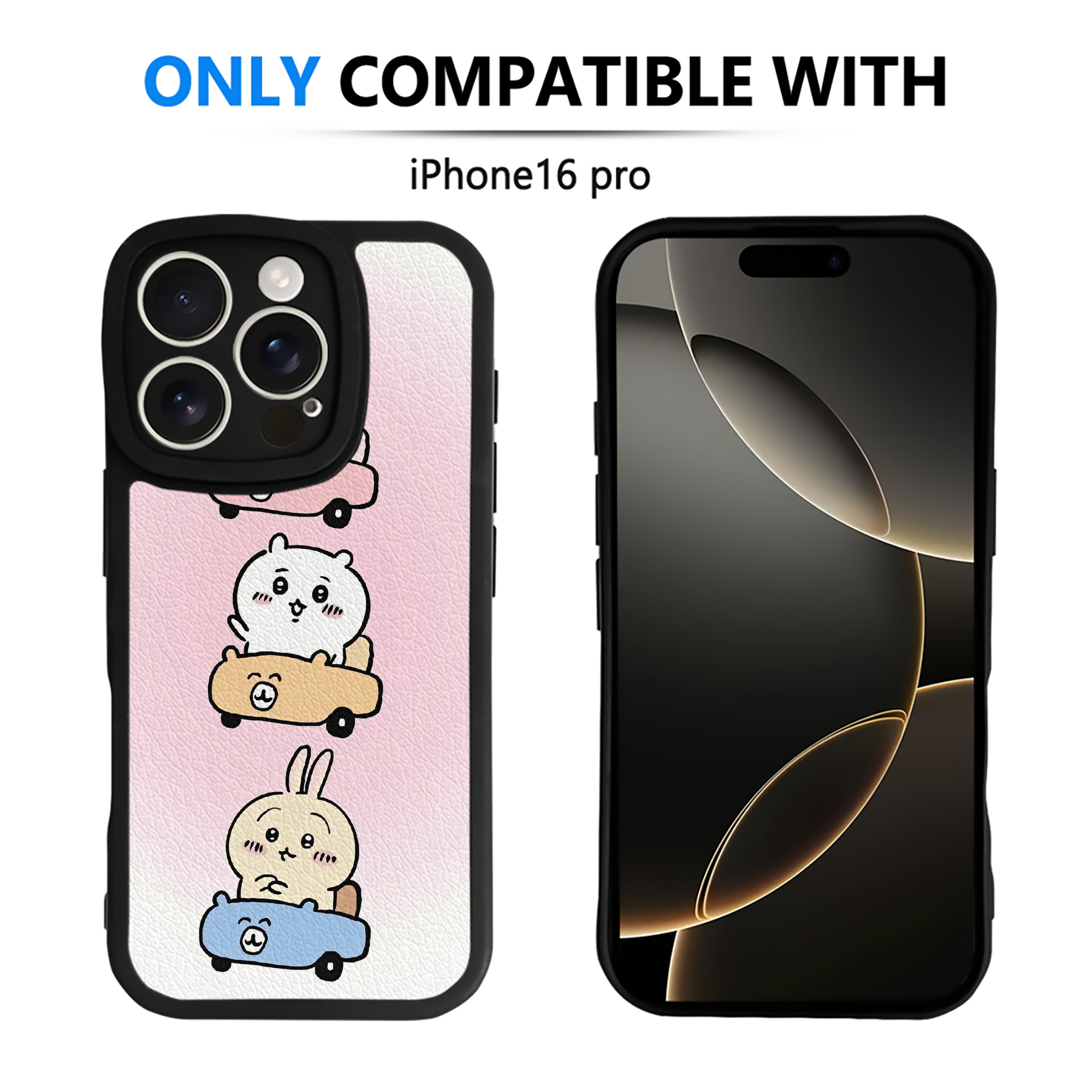 （画像用） ちいかわ Chii-kawa 【iPhone 16シリーズ対応】シリコンスマホケース（レザー調） 材質：シリコン